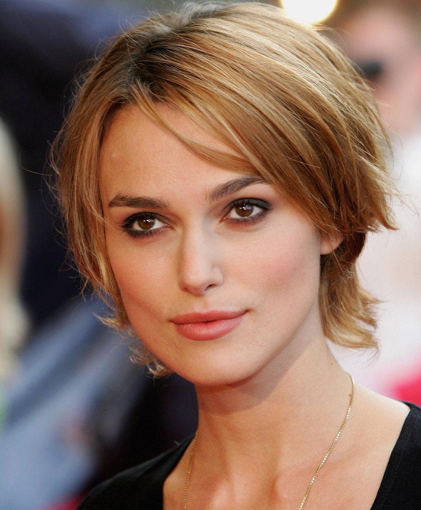 Haircuts that most favor women with 'diamond face'