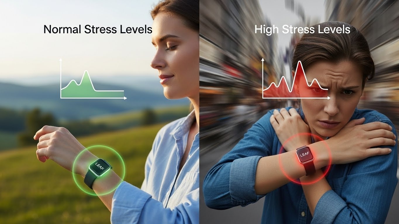How to monitor stress with LEAF wearable jewelry